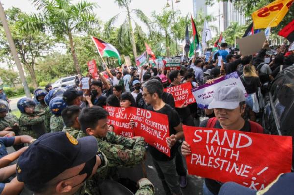 菲律宾抗议者抨击政府在联合国以色列-加沙决议中弃权