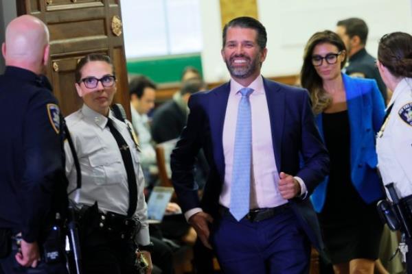 Do<em></em>nald Trump Jr cracked jokes and appeared to be havin<em></em>g fun on both days he testified in the fraud trial 