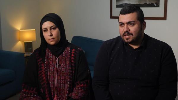 Hend and Ahmed are trying to raise ￡48,163 to get Ahmed<em></em>'s family out of Gaza